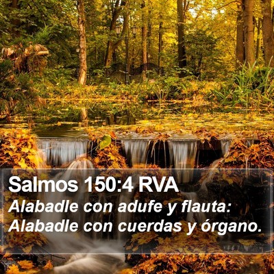 Salmos 150:4 RVA Bible Verse Image