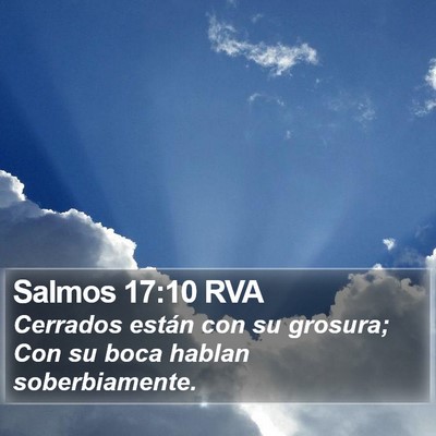 Salmos 17:10 RVA Bible Verse Image