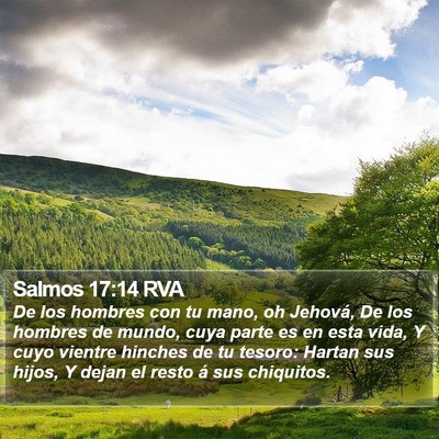 Salmos 17:14 RVA Bible Verse Image