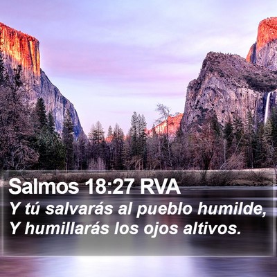 Salmos 18:27 RVA Bible Verse Image