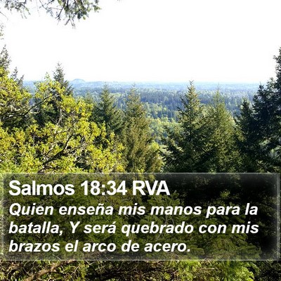 Salmos 18:34 RVA Bible Verse Image