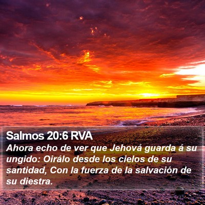 Salmos 20:6 RVA Bible Verse Image