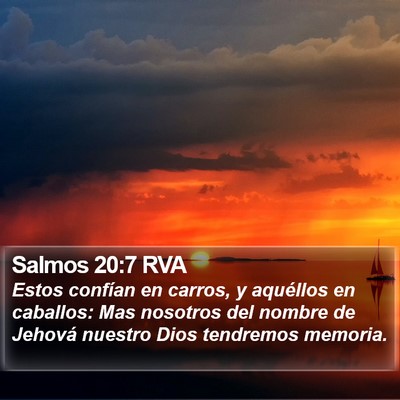 Salmos 20:7 RVA Bible Verse Image