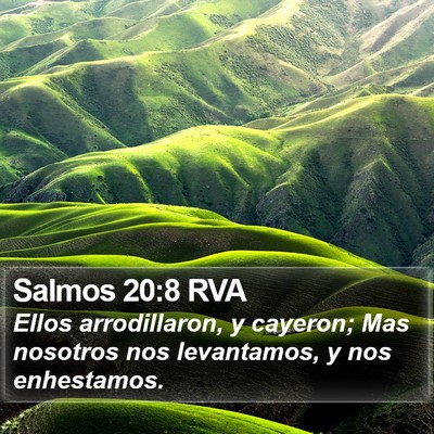 Salmos 20:8 RVA Bible Verse Image