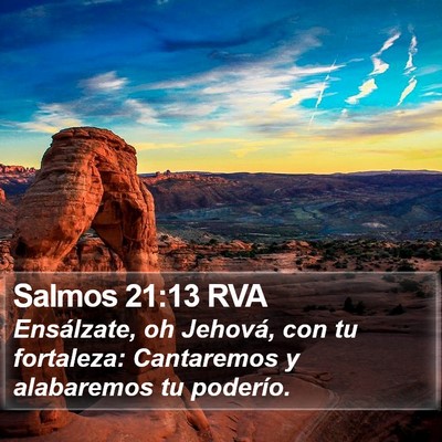 Salmos 21:13 RVA Bible Verse Image