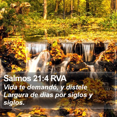 Salmos 21:4 RVA Bible Verse Image