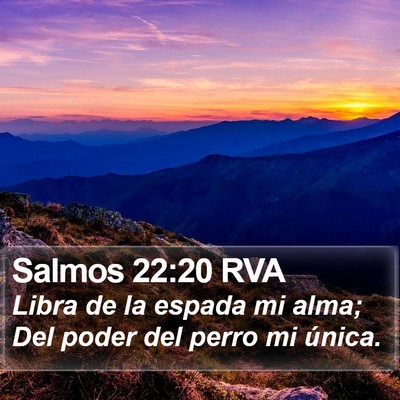Salmos 22:20 RVA Bible Verse Image