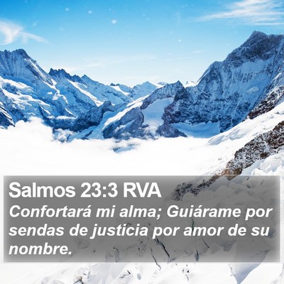Salmos 23:3 RVA Bible Verse Image