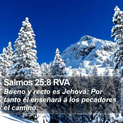 Salmos 25:8 RVA Bible Verse Image