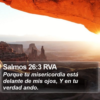 Salmos 26:3 RVA Bible Verse Image
