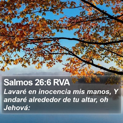 Salmos 26:6 RVA Bible Verse Image