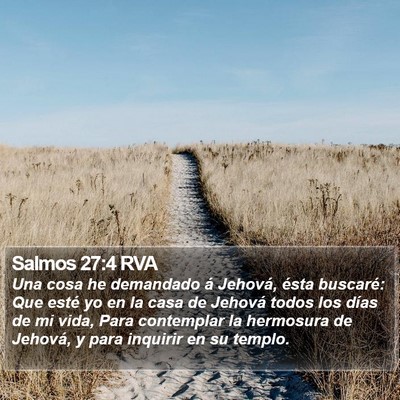 Salmos 27:4 RVA Bible Verse Image
