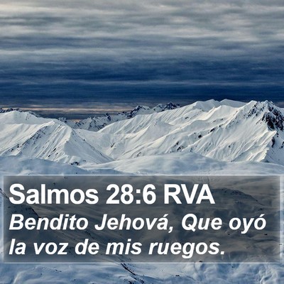 Salmos 28:6 RVA Bible Verse Image
