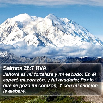 Salmos 28:7 RVA Bible Verse Image