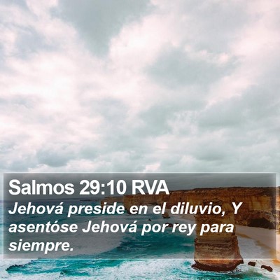 Salmos 29:10 RVA Bible Verse Image