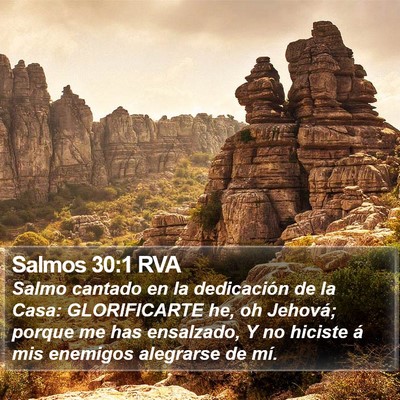 Salmos 30:1 RVA Bible Verse Image