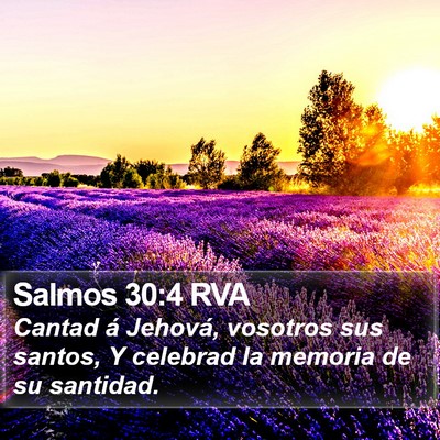 Salmos 30:4 RVA Bible Verse Image