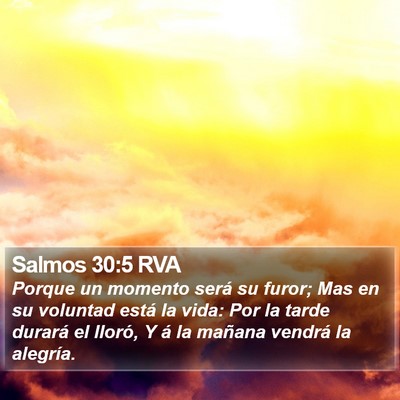 Salmos 30:5 RVA Bible Verse Image