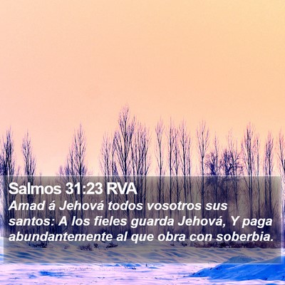 Salmos 31:23 RVA Bible Verse Image
