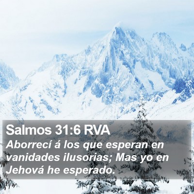 Salmos 31:6 RVA Bible Verse Image