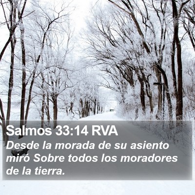 Salmos 33:14 RVA Bible Verse Image
