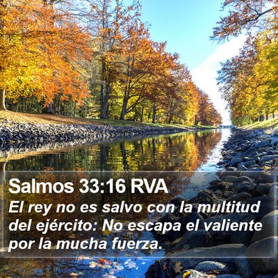 Salmos 33:16 RVA Bible Verse Image