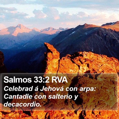 Salmos 33:2 RVA Bible Verse Image