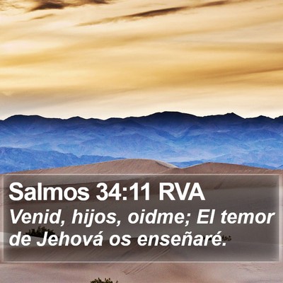 Salmos 34:11 RVA Bible Verse Image