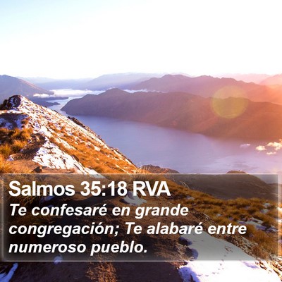 Salmos 35:18 RVA Bible Verse Image