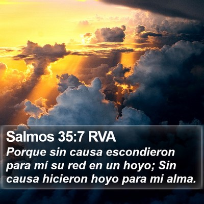 Salmos 35:7 RVA Bible Verse Image