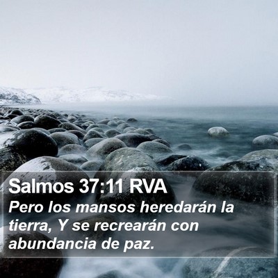 Salmos 37:11 RVA Bible Verse Image