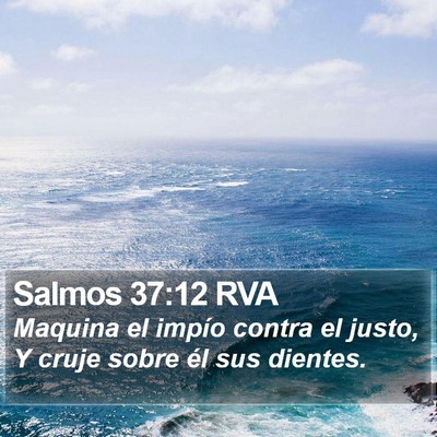 Salmos 37:12 RVA Bible Verse Image