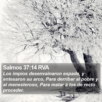 Salmos 37:14 RVA Bible Verse Image