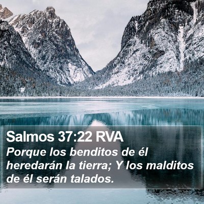 Salmos 37:22 RVA Bible Verse Image