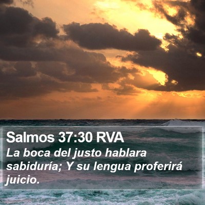 Salmos 37:30 RVA Bible Verse Image
