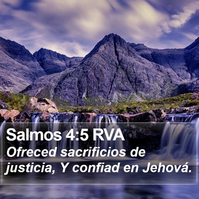 Salmos 4:5 RVA Bible Verse Image