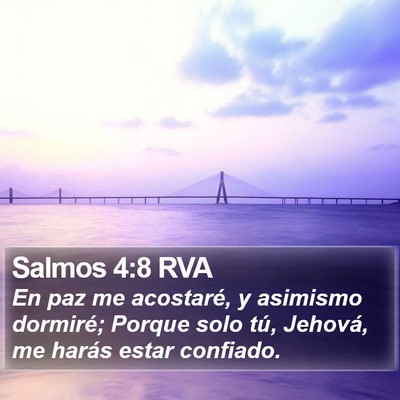 Salmos 4:8 RVA Bible Verse Image
