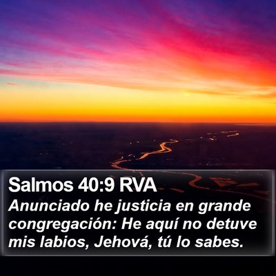 Salmos 40:9 RVA Bible Verse Image