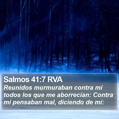 Salmos 41:7 RVA Bible Verse Image