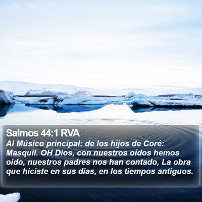 Salmos 44:1 RVA Bible Verse Image