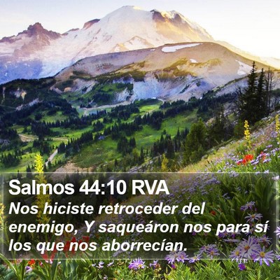 Salmos 44:10 RVA Bible Verse Image