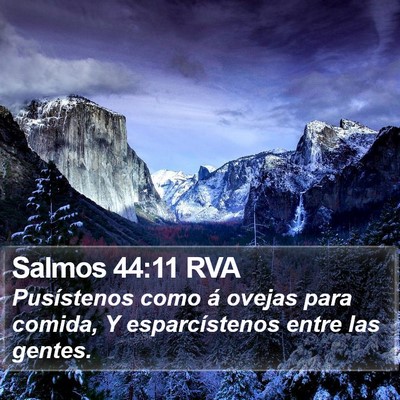 Salmos 44:11 RVA Bible Verse Image