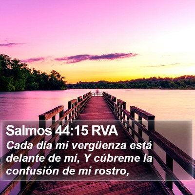 Salmos 44:15 RVA Bible Verse Image