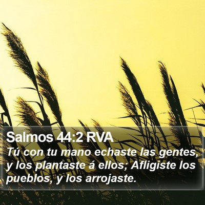 Salmos 44:2 RVA Bible Verse Image