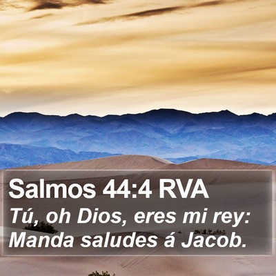 Salmos 44:4 RVA Bible Verse Image