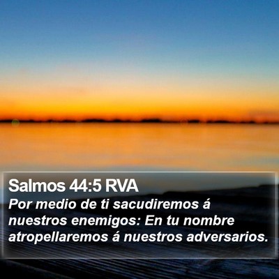 Salmos 44:5 RVA Bible Verse Image