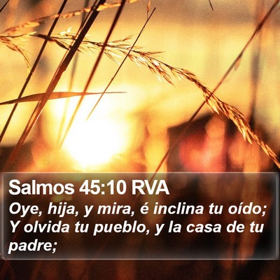 Salmos 45:10 RVA Bible Verse Image
