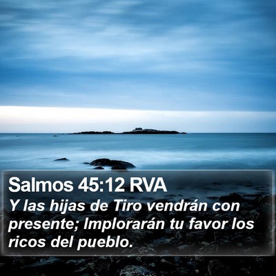 Salmos 45:12 RVA Bible Verse Image