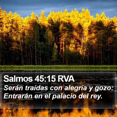 Salmos 45:15 RVA Bible Verse Image