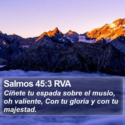 Salmos 45:3 RVA Bible Verse Image